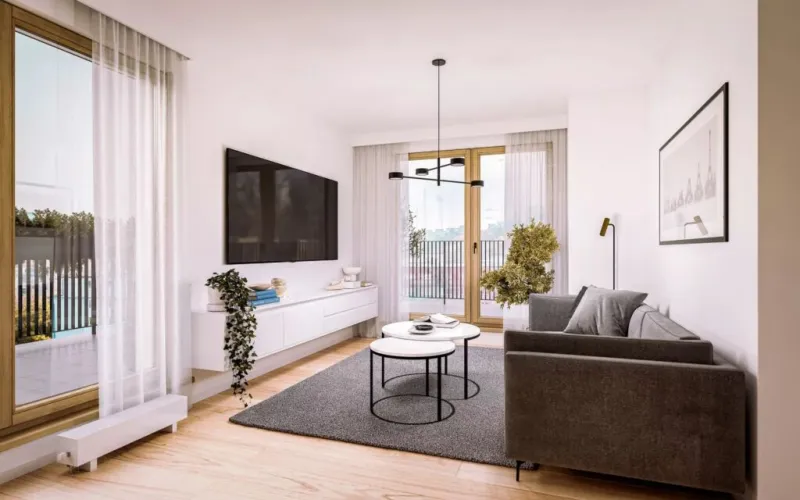 Prodej bytu 2+kk, 63,1 m2, 2.NP, pochozí terasa, Praha Nusle